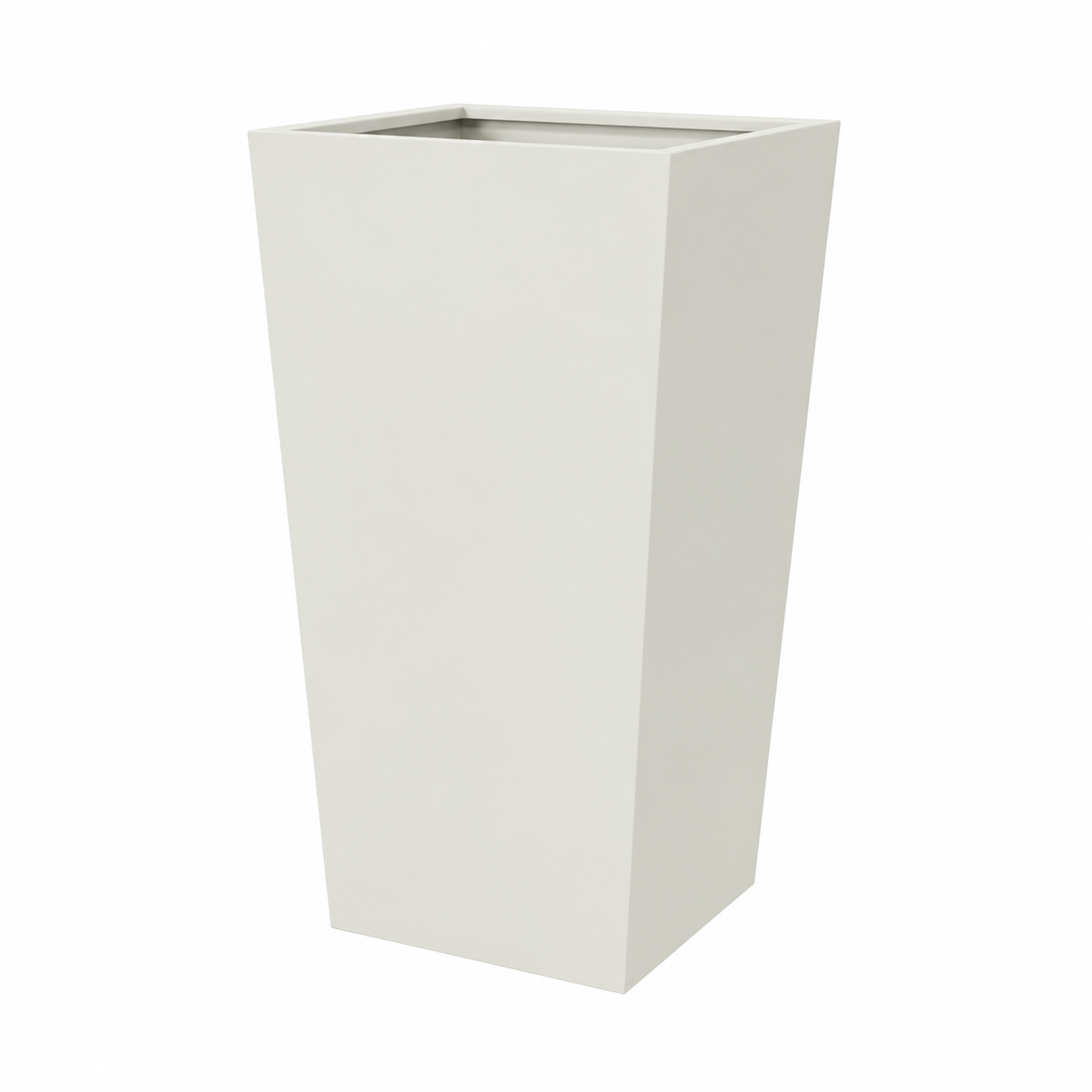 Jardinière surélevée blanche pour terrasse 45 x 45 x 75 cm