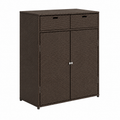 Armoire de jardin en résine tressée 105x55x113 cm