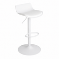 Tabouret de Bar Moderne en Similicuir Blanc