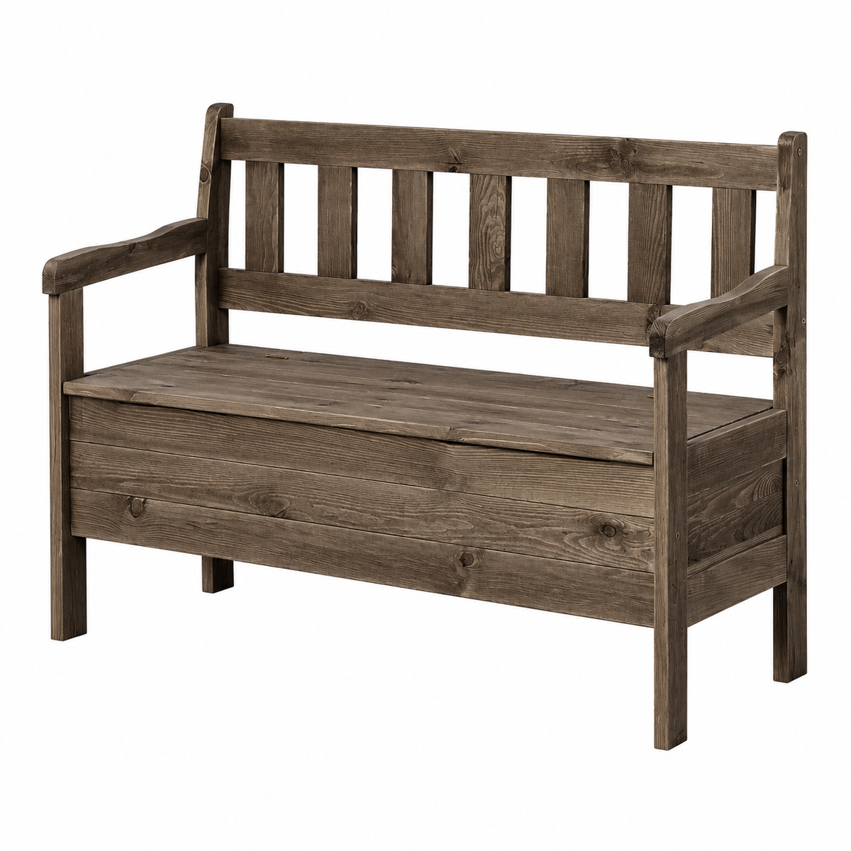 Banc de jardin avec rangement, résistant aux intempéries