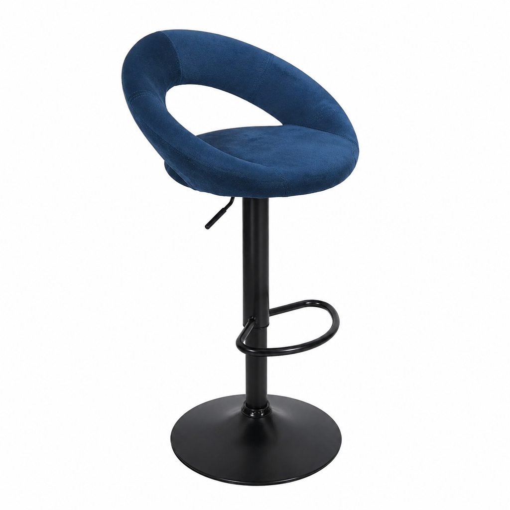 Tabourets empilables bleus pour cuisine ou bar