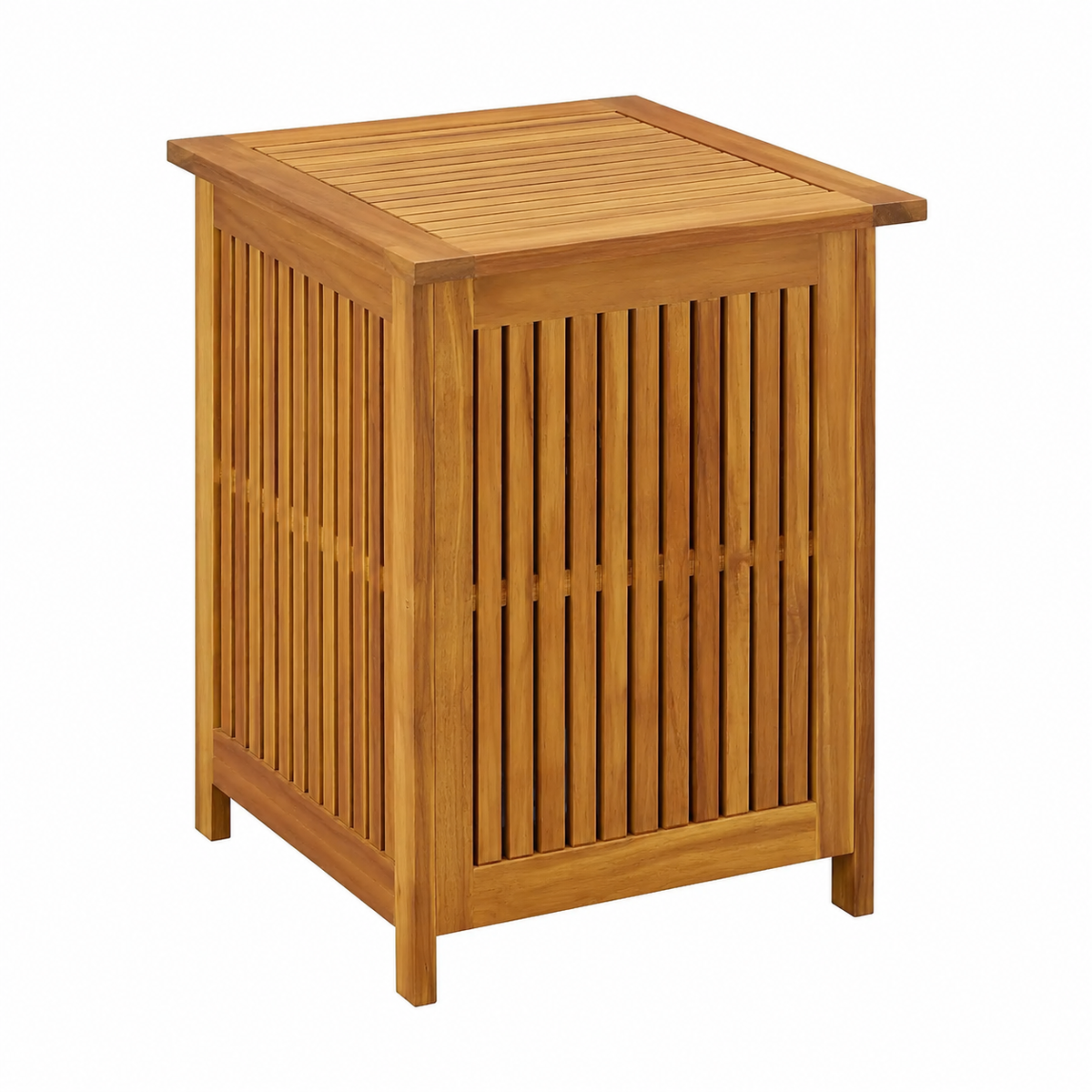Boîte de rangement extérieure en bois d'acacia