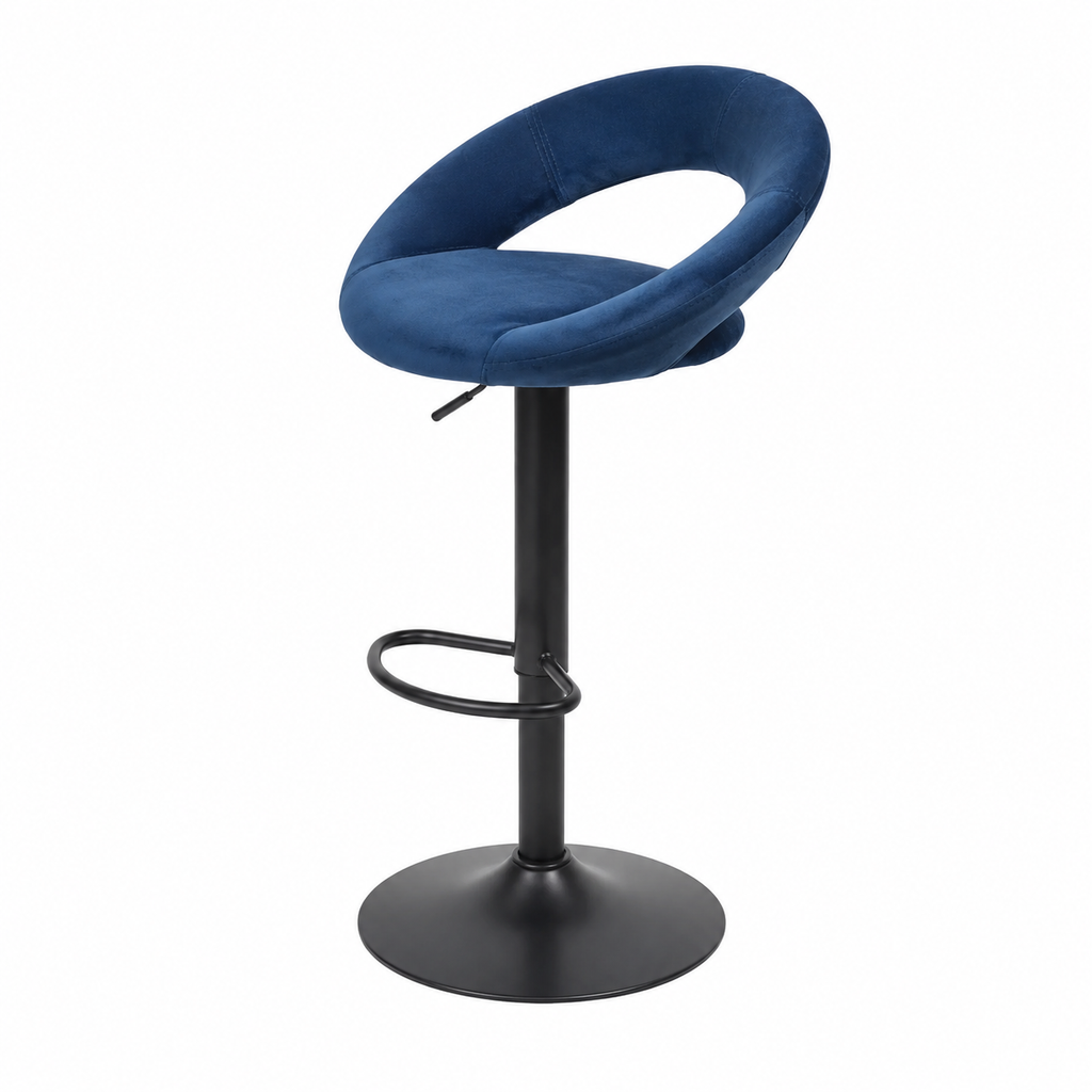 Tabourets empilables bleus pour cuisine ou bar