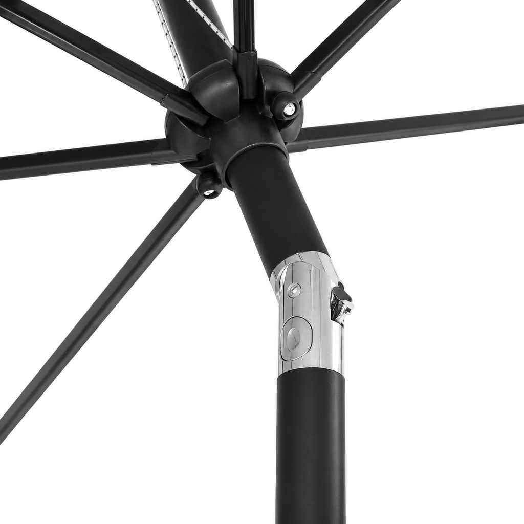 Grand parasol de jardin 300cm couleur anthracite