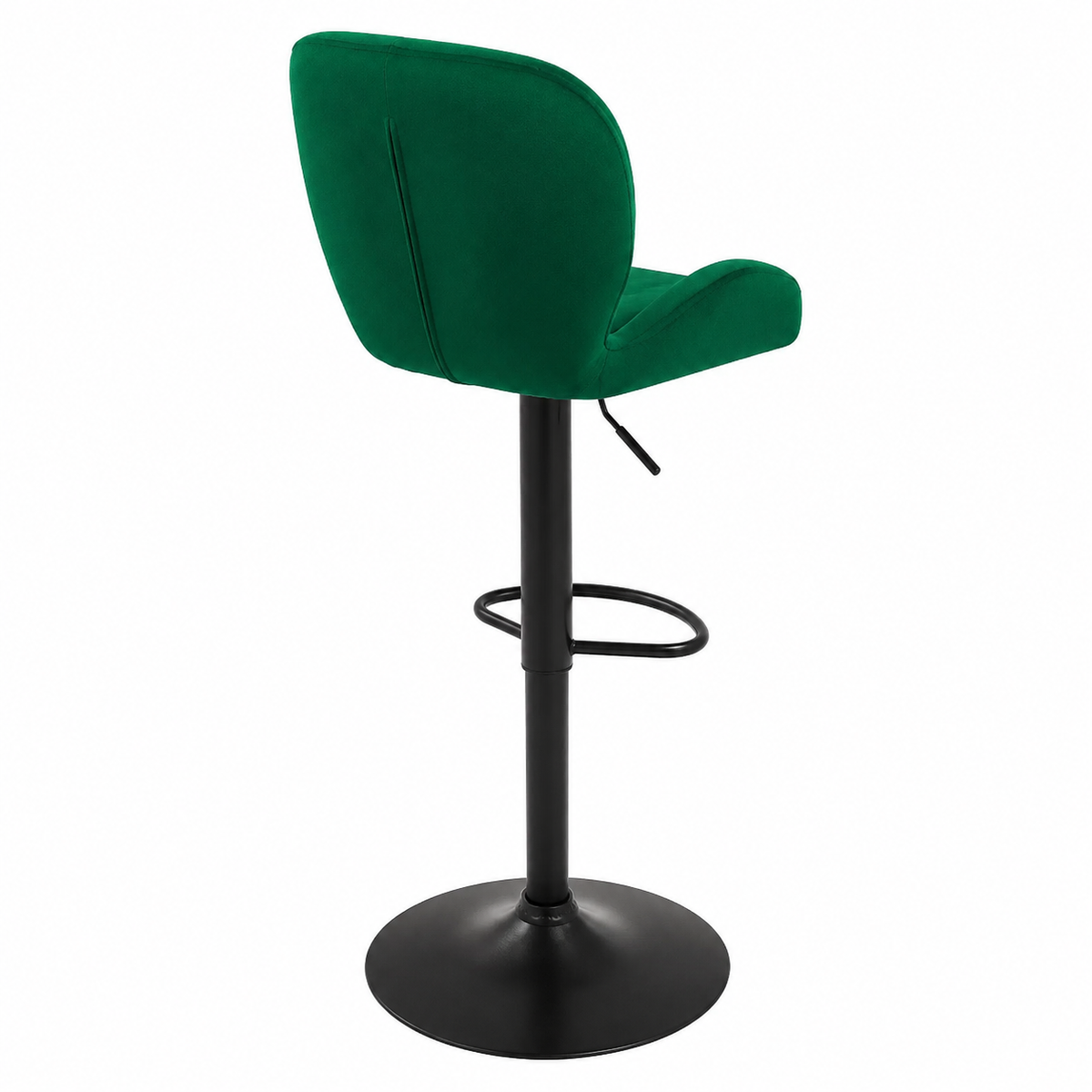 Tabourets de Bar Réglables en Hauteur en Velours, Lot de 2