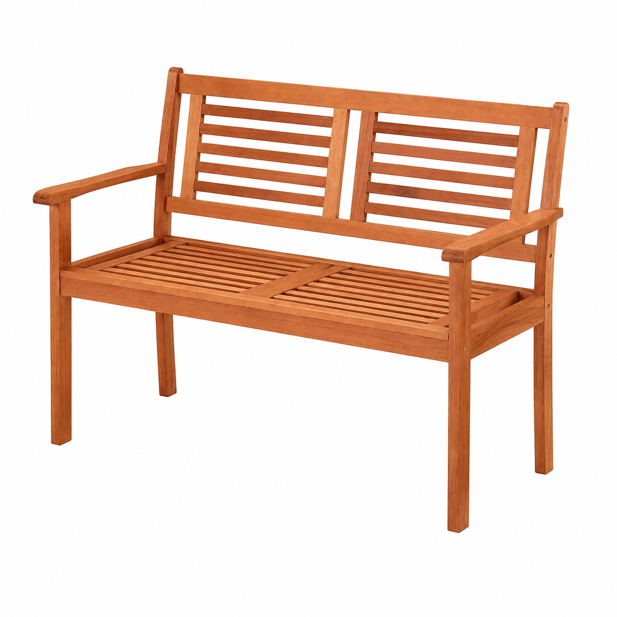 Banc de jardin en bois avec coussin 2 places